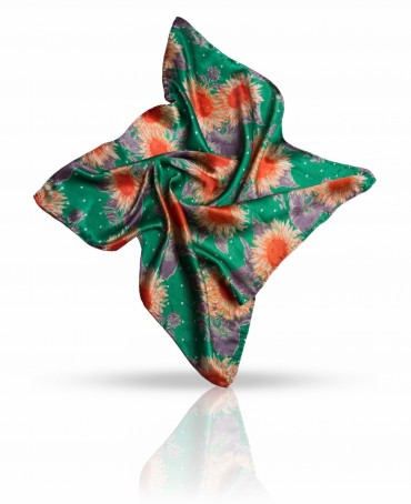 Шейный Платочек Женский SS.KV-SUNFLOW/TURQU